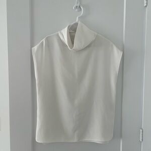 Ever New Cream Sleeveless Boxy Blouse